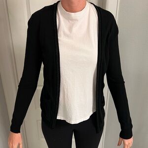 Light weight cardigan with fun trim